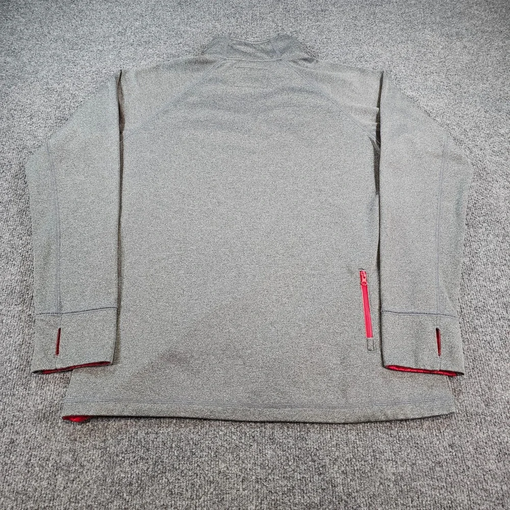 Ohio State Buckeyes Varsity Mens Large Gray Quarter Zip Pullover NCAA Sportswear